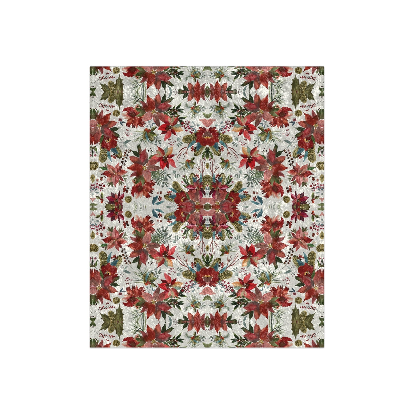 crushed-velvet-blanket-christmas-poinsettia-botanicals-kaleidoscope-3