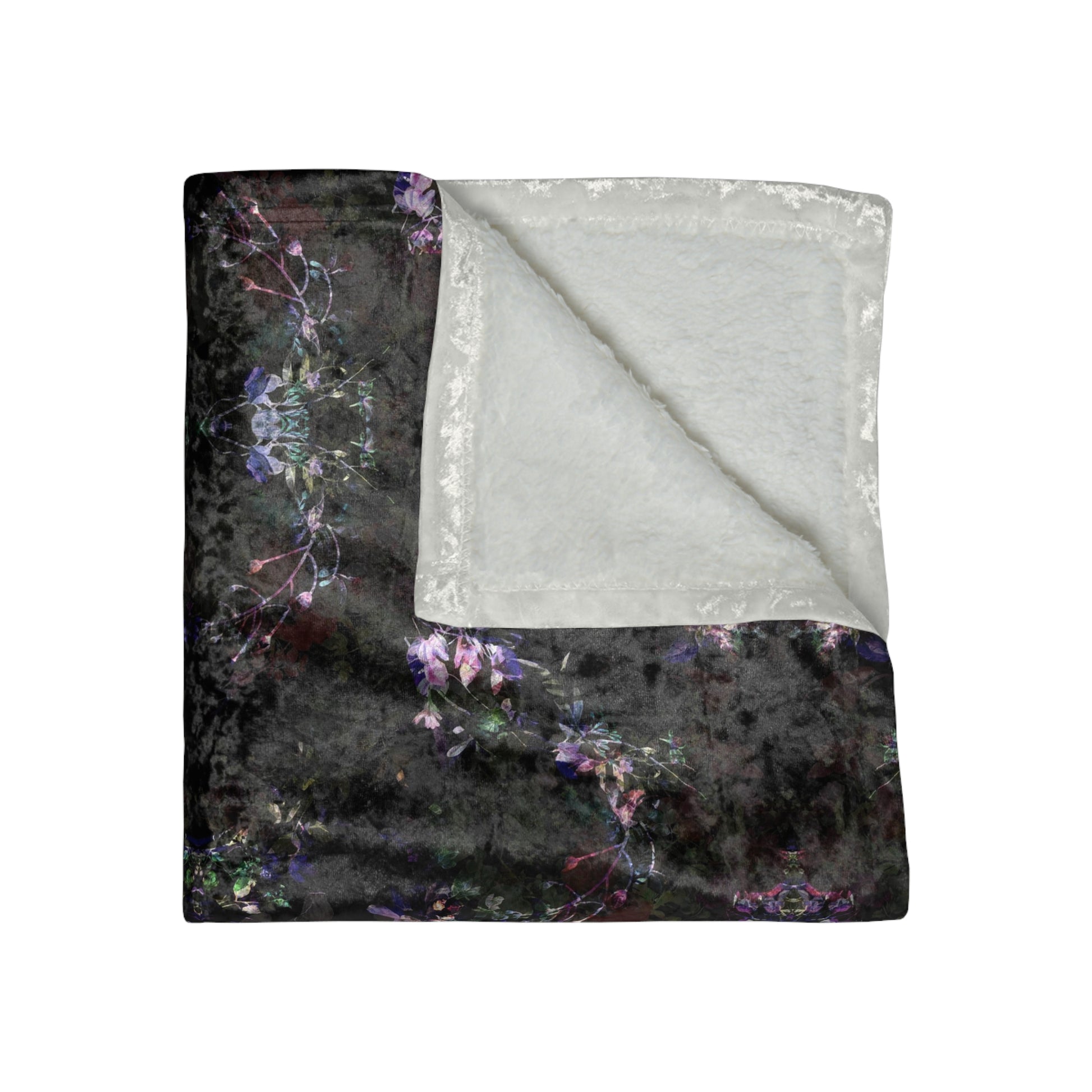 crushed-velvet-blanket-orchid-dark-botanicals-kaleidoscope-1