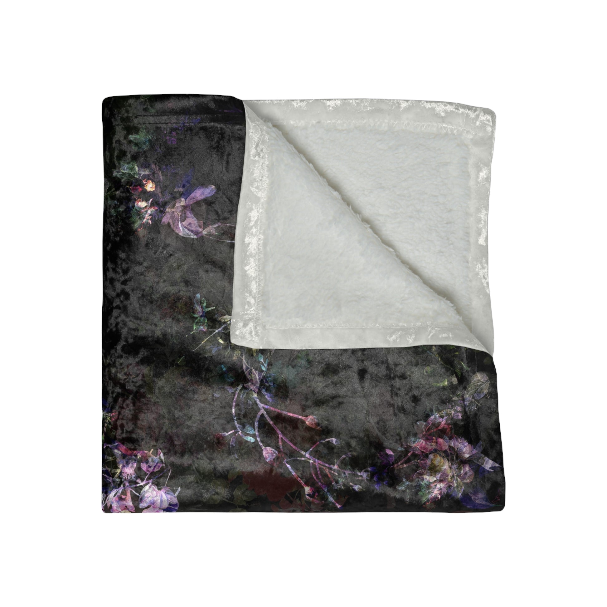 crushed-velvet-blanket-orchid-dark-botanicals-collection-1