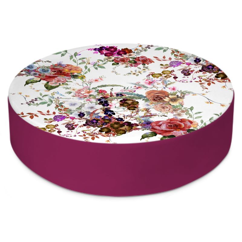 Round Floor Cushion - Blooms Light on sale Botanicals - Nuit et Jour Atelier